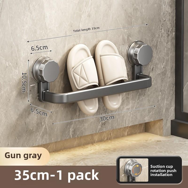 Bathroom Slipper Rack Wall-mounted Non-punching Toilet Toilet Shoe Drain Rack Storage Artifact Rack Suction Cup