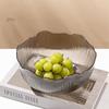 Round Snack Basket Flat Bottom Fruit Storage Tray Modern Style Fruit Bowl  Table Decor