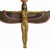Mythological Figure Wall Figurine Layered Feather Detail Female Deity