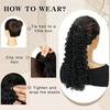 MERISIHAIR Synthetic Loose Long Curly Ponytail Wig High Temperature Fiber Extensions Easy To Wear Ponytail For Women Daily Wear