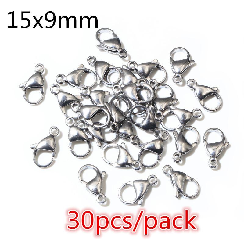 High Quality 316 Stainless Steel DIY Jewelry Making Findings Necklac Earrings Hooks/Jump rings/Lobster Clasp Craft Accessories