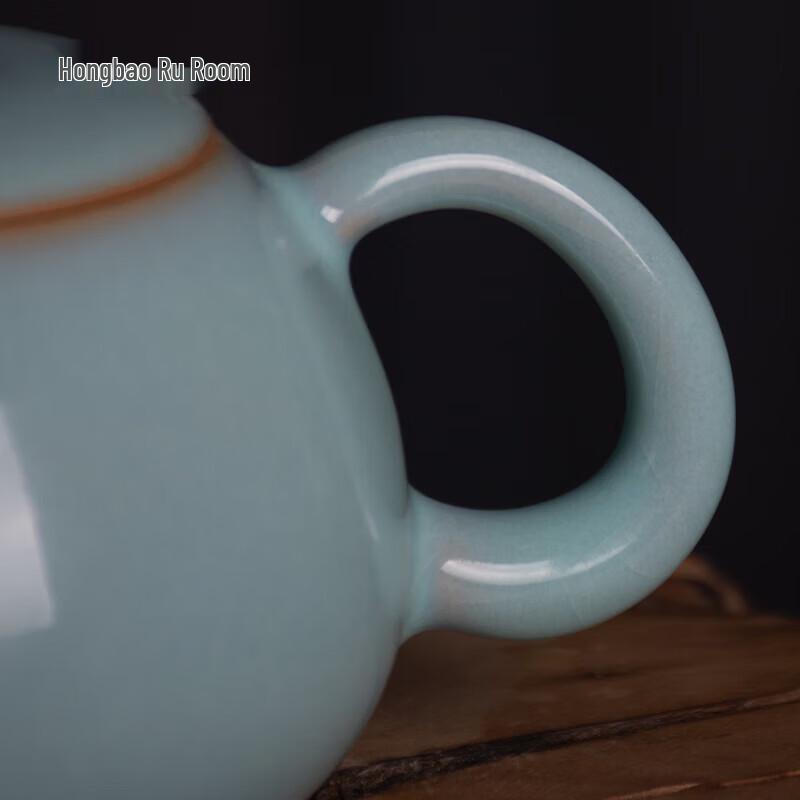 Master Wang Zhenfang Handmade Ru Ware Xishi Teapot