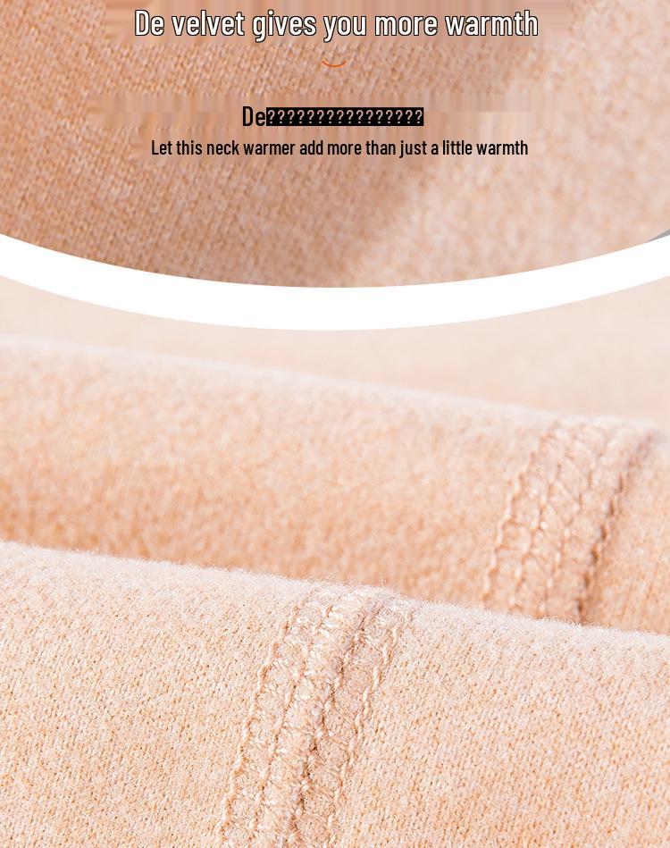 Unisex Fleece-Lined Neck Warmer: Cozy and Versatile Fake Collar for Autumn/Winter