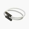 Stainless Steel Bracelet, Leather Woven Bracelet, Various Colors, Geometric Style, Light Luxury Style