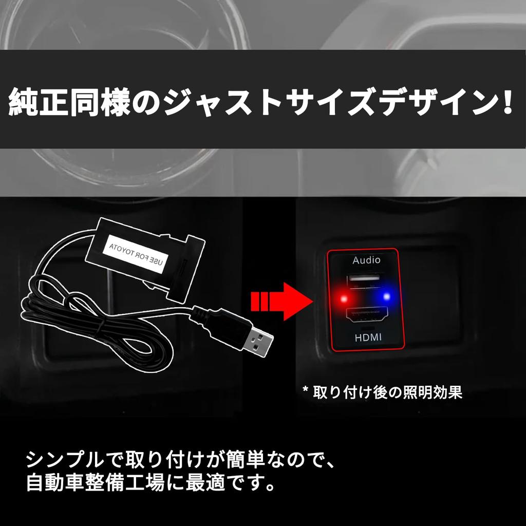 OTORAM Kompatibel mit Toyota Autos () USB-Eingangsanschluss & HDMI-Eingangsanschluss