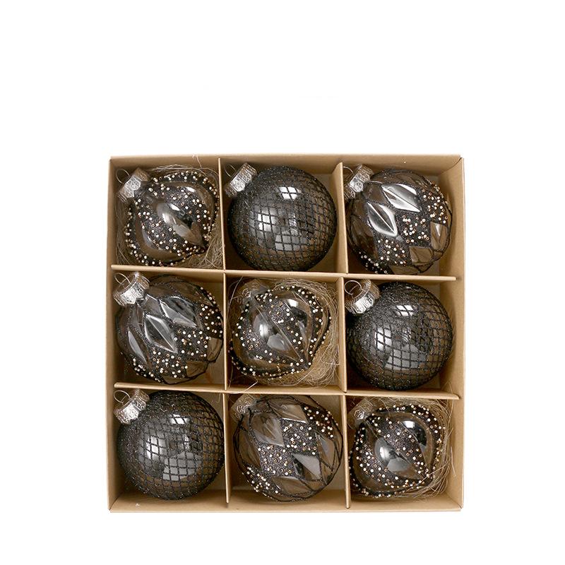 9 pçs bolas de natal ornamentos para árvore de natal de natal-decorações de árvore de natal grande bola pendurada para festa de casamento de feriado