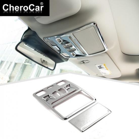 

Chrome Front Reading Light Frame Trim Cover Decor for Ford Bronco Sport 21+