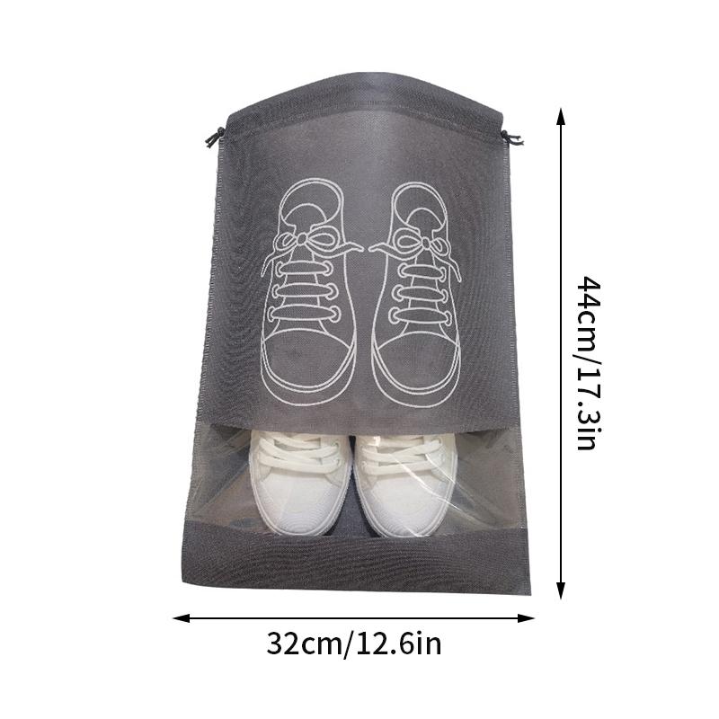 Portable Shoe Storage Bags Travel Shoe Cover Pouch Waterproof Pocket Unisex Zipper Organizer Bag Moistureproof Shoe Storage Pack