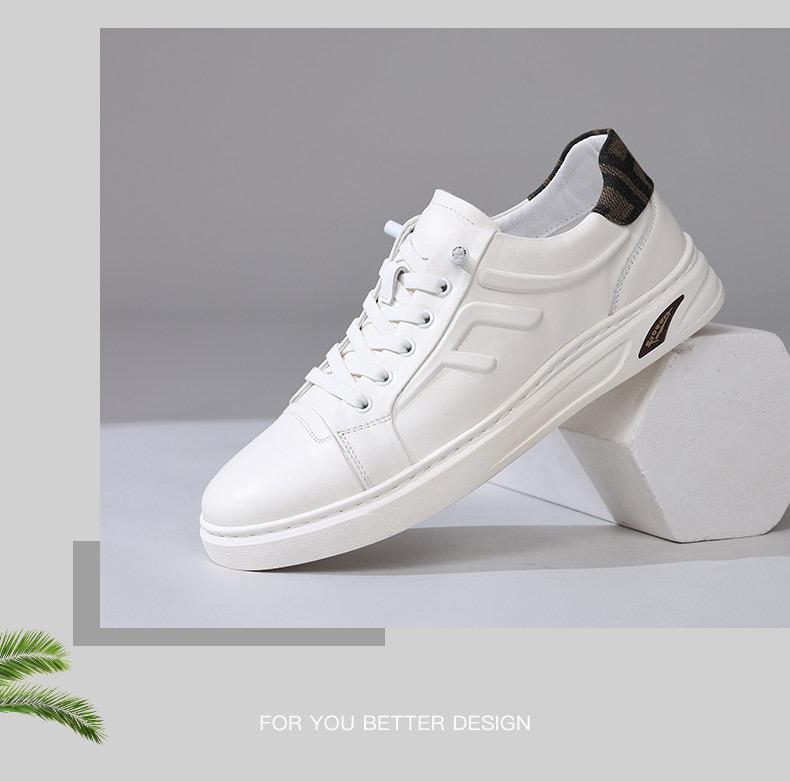 Autumn 2025 Trendy Men's Genuine Leather Slip-on Casual Sneakers 1292