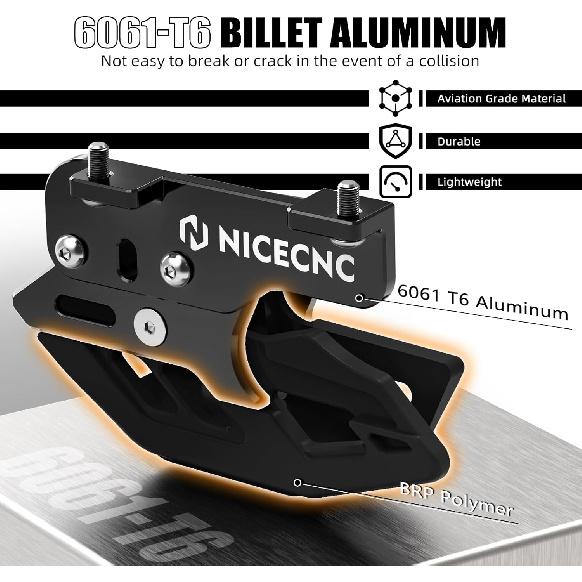NICECNC Motorcycle Rear Chain Guide Cha Protection Pulley Stabilizer Chain Case Compatible with Yamaha Tenere 700 /XTZ700 -2024, Tenere 700 Rally