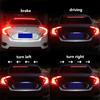 100cm Auto High Mount Brake Stop Lights Car Styling Accessories Additional Brake Lamp Warning Turn Signal LED Strips 12V Red