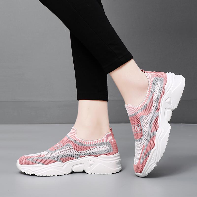 TUINANLE Spring Sneakers Plus Size 35-44 Women Black Shoes Summer Casual Slippers Pink Walking Shoes