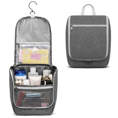 Neceser de viaje con gancho para colgar, asa portátil, cremallera multibolsillo, gran capacidad, separación en seco y húmedo, bolsa de cosméticos para maquillaje, accesorios de viaje
