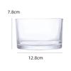 Elegant Transparent Glass Aroma Candle Holder