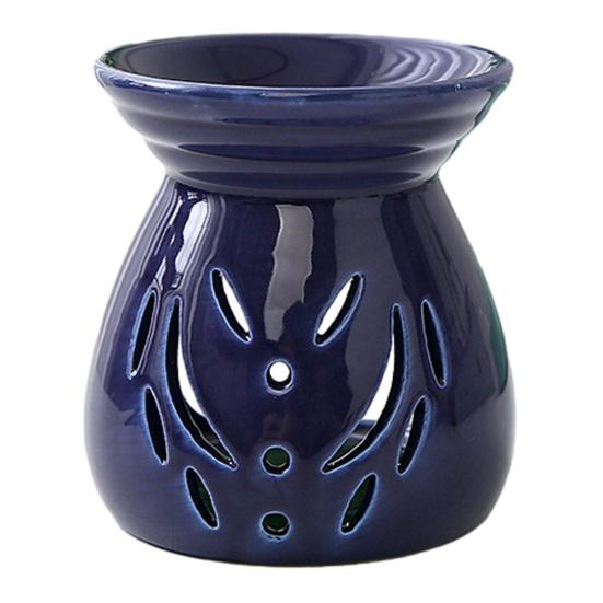 Ceramic Tea Light Candle Holder Small Essential Oil Burner Wax Melt Warmer Aromatherapy Aroma Diffuser for Home Bedroom Decor