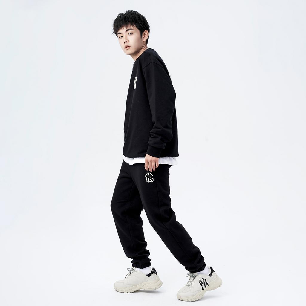 New MLB New York Yankees Knitted Sweatpants Unisex Black 3APT00216-50BKS