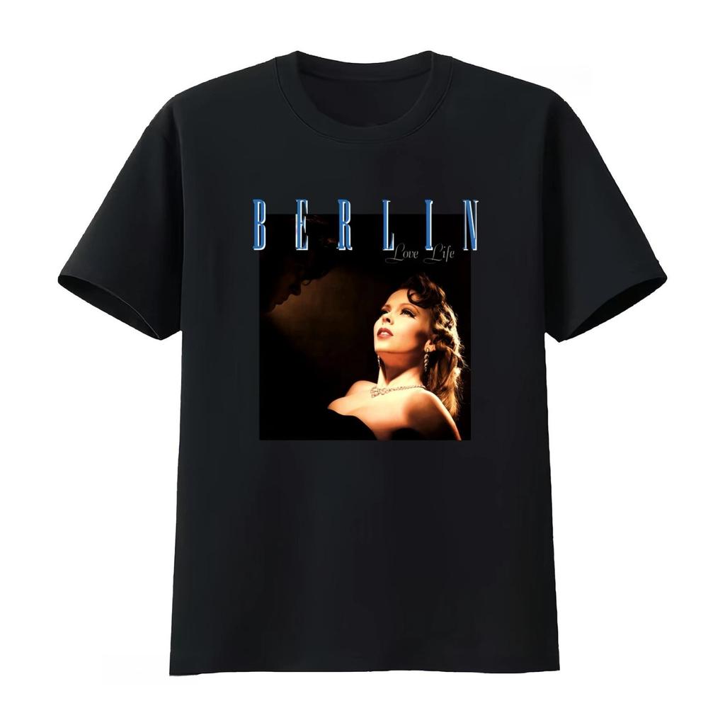 Berlin Live Life Printed T-shirt Tour Concert T-shirt New Wave Pop Electronic Pop Rock Band Casual Comfortable Streetwear
