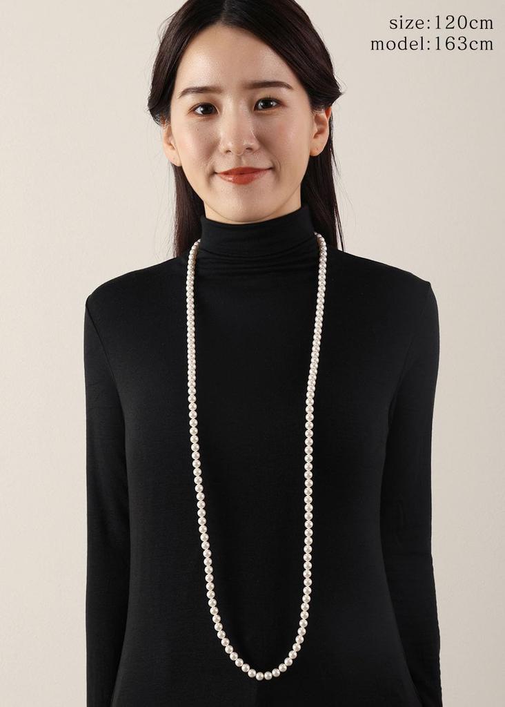 Pearl Made in Grand Ceremonial Long Brand Warranty [VOTRE COUTURE] Necklace, Japan, Premium, Formal, Occasions, Wedding, 120cm, 10-Year