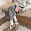 Female Autumn and Winter New Cartoon Bear Sweat Absorbing Boneless Tube Cotton Socks