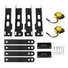 Wheel Alignment Tool Black Iron Automotive Toe Alignment Tool Plate with 2 Tape Measures