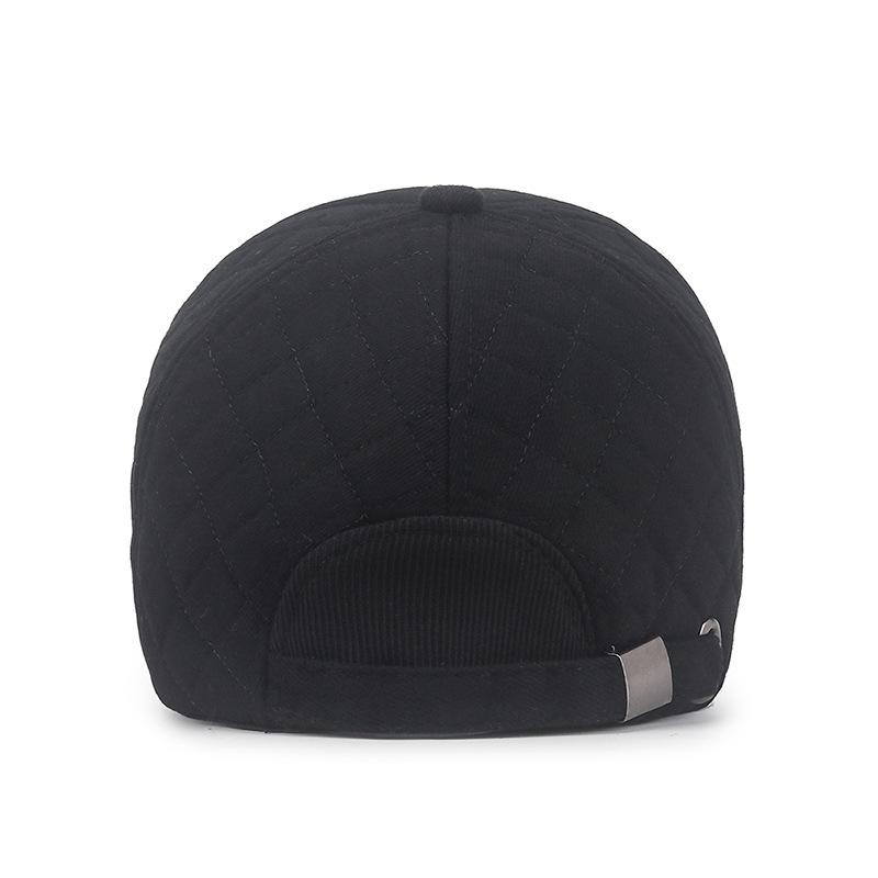 Northwood Winter Baseball Cap for Men Snapback Hat with Earflaps Trucker Caps Solid Cap Male Warm Hat