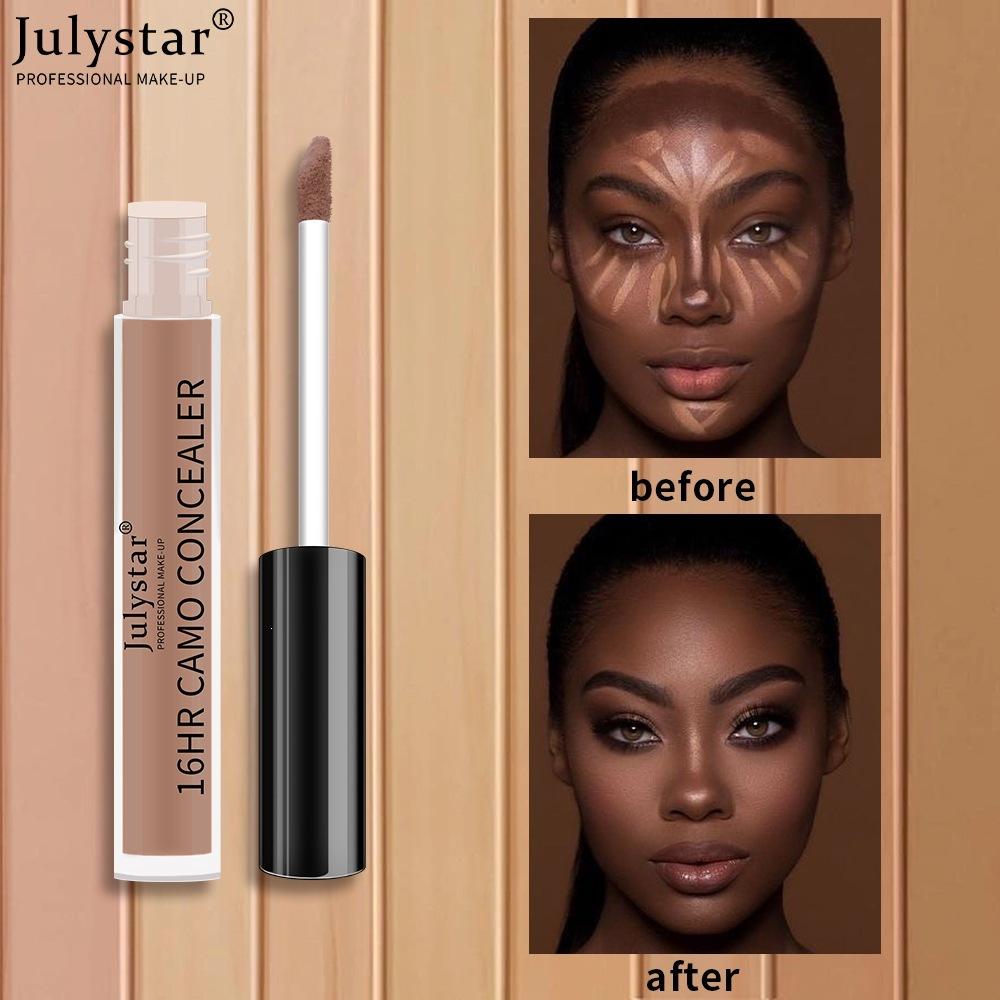 Waterproof Sweat-Resistant Concealer, Long-Lasting Liquid Concealer for Acne Scars and Dark Circles