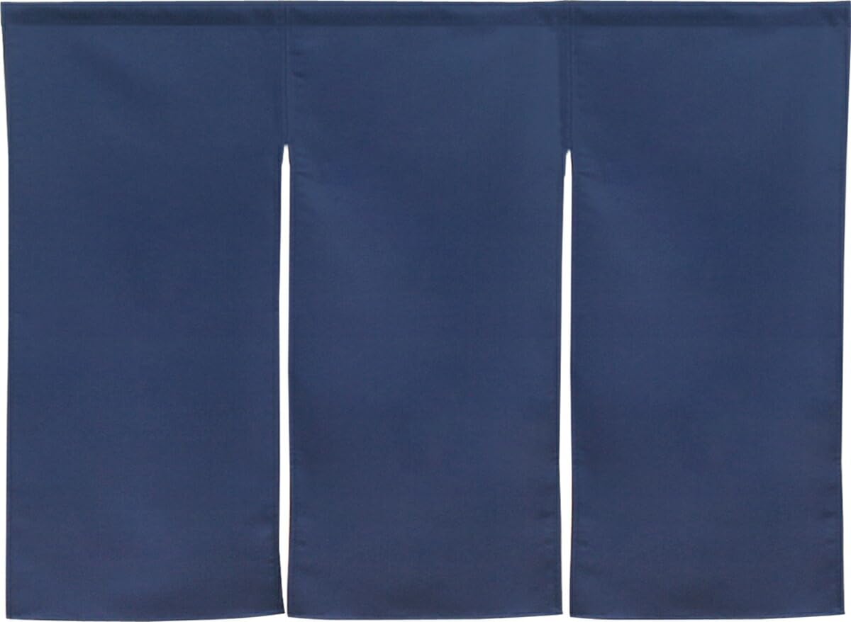 

Noren Kobo Noren Solid for Stores and 85cm Wide x 60cm Room Privacy Dark 14 Colors Product Number 22017 Curtain, Flame-Retardant, Color, Restaurants, темно-синий