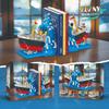 1202pcs Creative Series of Sunken Ship and Iceberg Scene Building Block Children's Assembly Building Block Toys no box