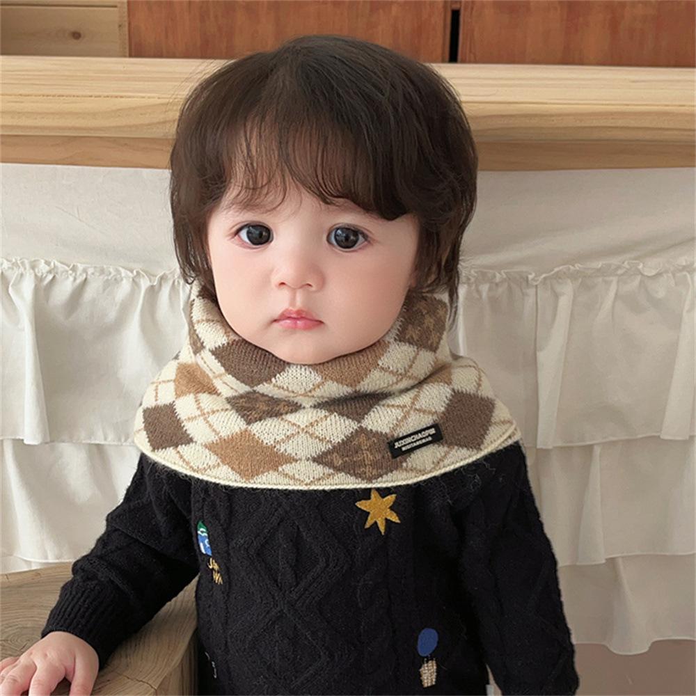 Children's Thick Knit Neck Gaiter Scarf with Ear Loops - Warm, Windproof, and Trendy
