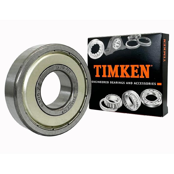 TIMKEN 6305-ZZ, 2 ks, Ložiska s dvojitým kovovým těsněním 25x62x17mm, Předmazaná a stabilní výkon a cenově efektivní, Kuličková ložiska s hlubokou drážkou.