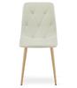 LIBRA chair - beige fabric / wood-colored legs x 2