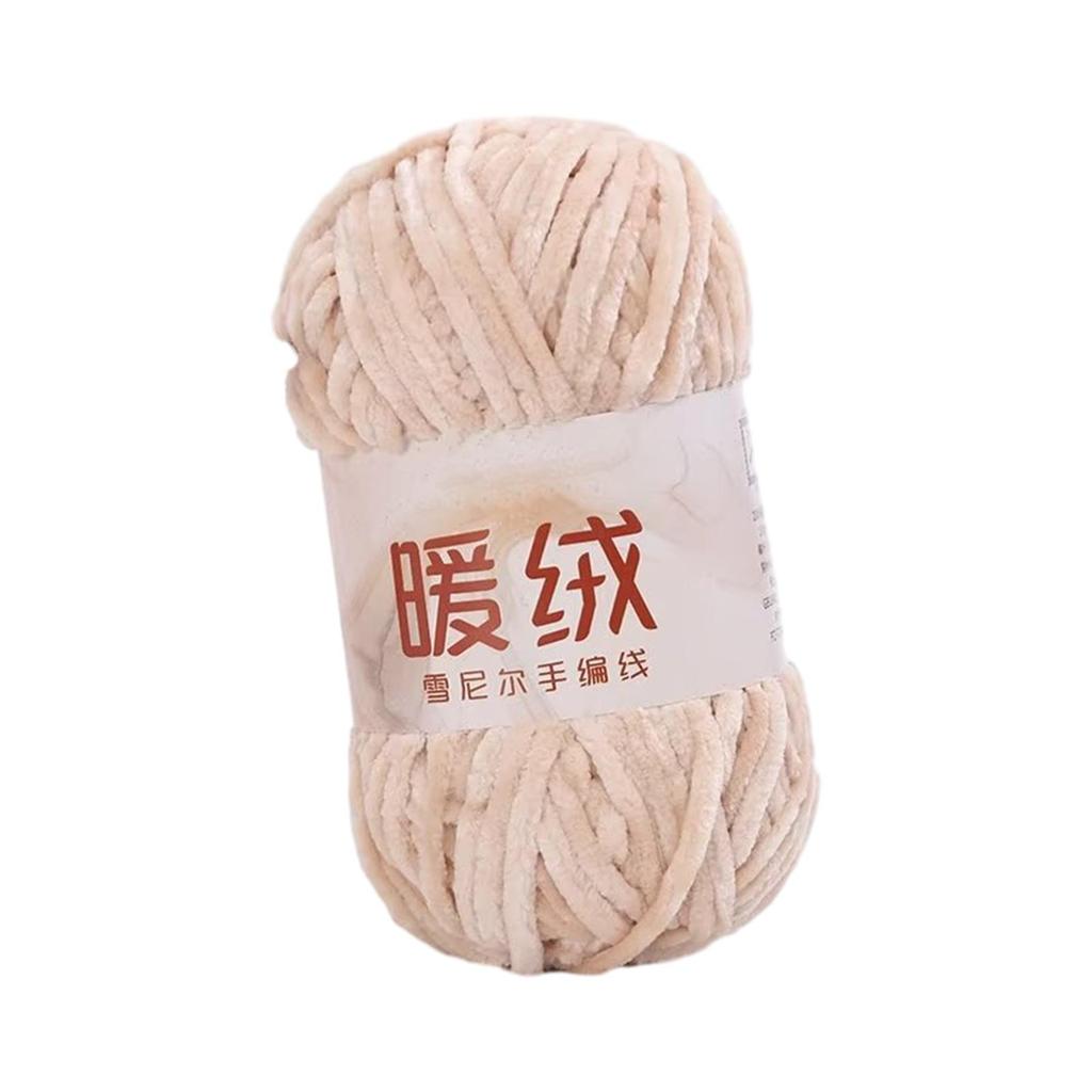 Velvet Yarn 100G 80M 6mm Thick for Crocheting Chenille Yarn Arm Knit Yarn for Rug Making Pet Bed Blanket Throw Pillow Hand Knitt