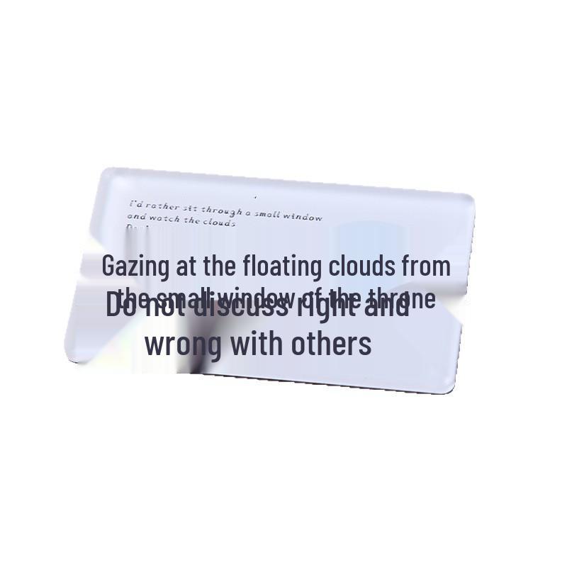 Blessing Word Acrylic Refrigerator Magnet - High Transparency, Creative Text Decoration, Stylish and Personalized