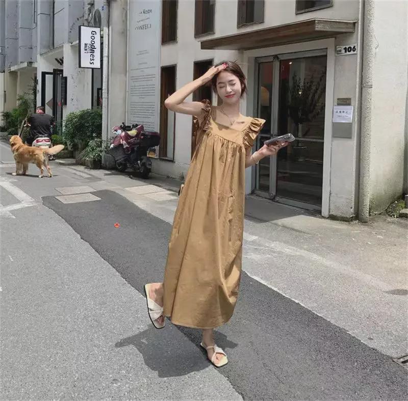 Summer 2023 Maternity Dress with Back Bow Tie