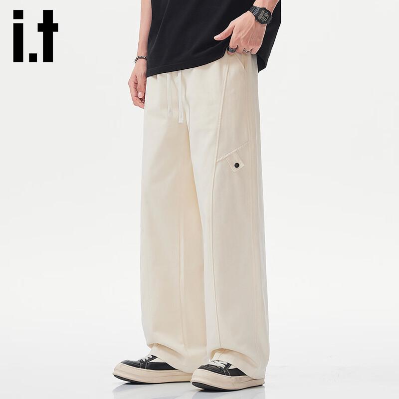 

Izzue IT Men s Loose Straight-Leg Cotton Casual Pants 2XL