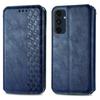 For Samsung Galaxy S24 FE PU Leather Case Rhombus Imprint Wallet Stand Phone Cover