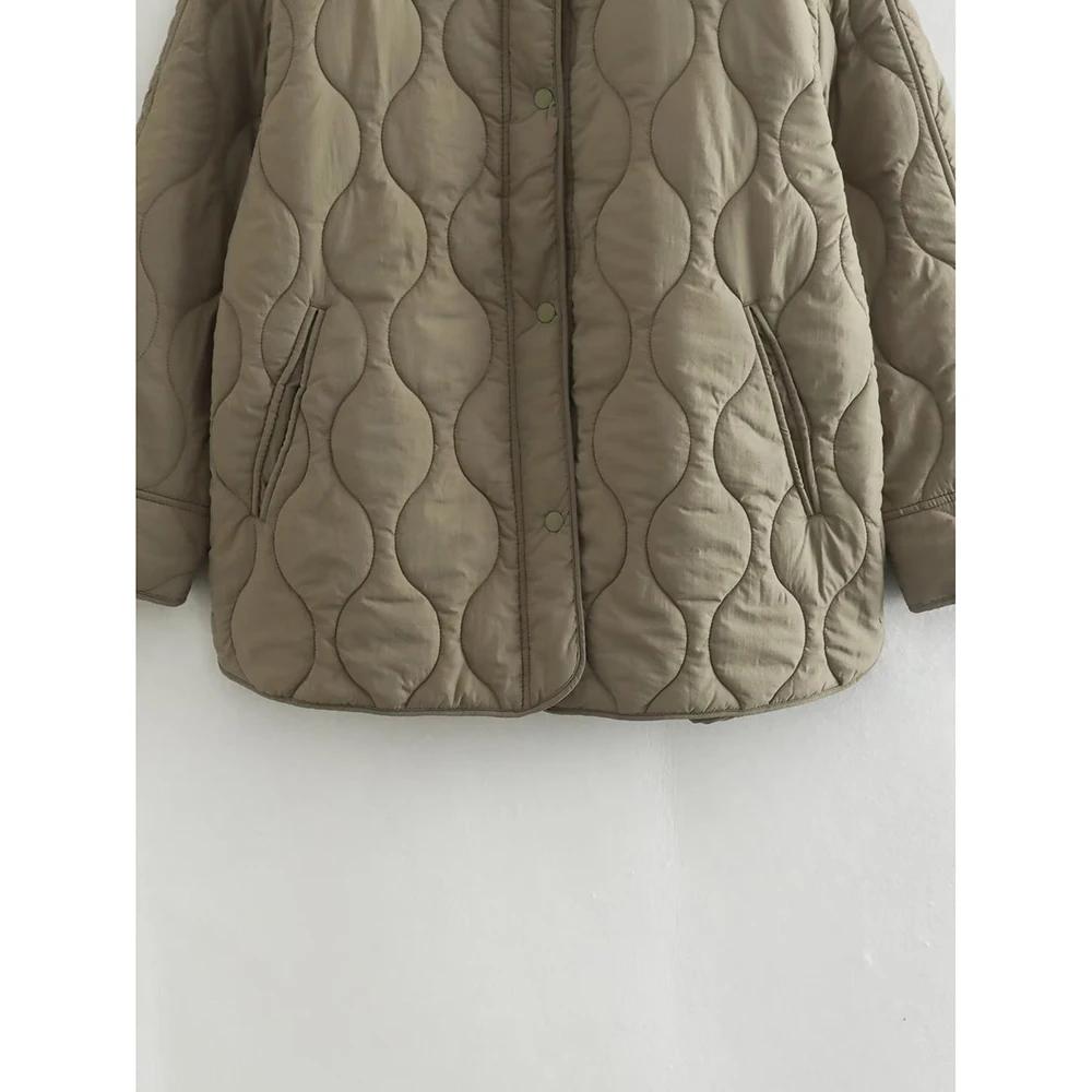 Vinter Vintage Løs Solid Langermet Kåpe Kvinner Uformell Elegant O-hals Enkelbreasted Tynt Yttertøy Kvinnelig Design Mote Varme Jakker Ny