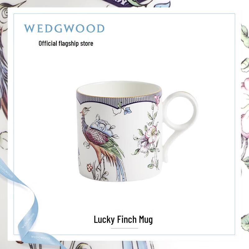 Wedgwood Lucky Peacock Ceramic Mug