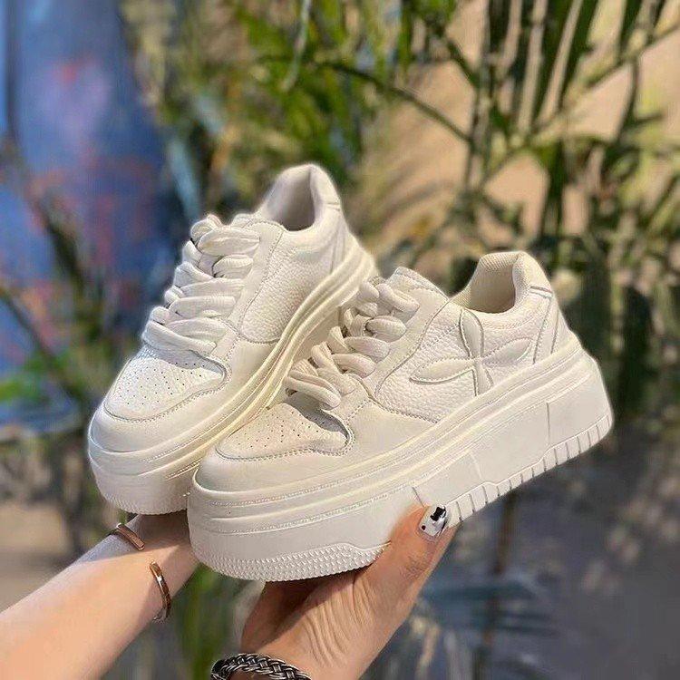 Platform White Shoes Children's Autumn New Ins Trendy Versatile Casual Student Board Shoes