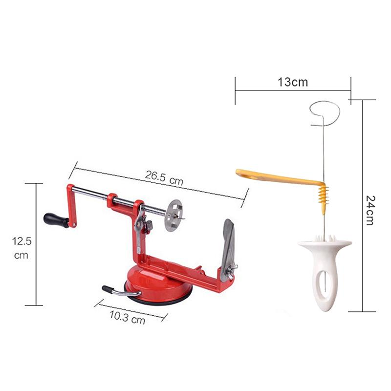 Household Multifunctional Stainless Steel Manual Potato Tower Machine Rotary Potato Chip Machine