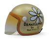 SUNUP Motorcycle Helmet Jet Type FLOWER Champagne Gold FREE SL-001 Size LADY'S (57-58cm) (Champagne Gold)