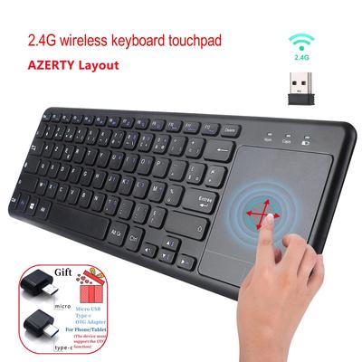 Keyboard Portable 2.4G Wireless Keyboard with Touchpad for Desktop Notebook and Smart TV PS3 BOX360