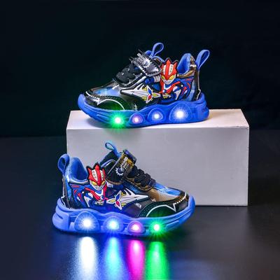 Kids Cartoon Light-Up Sneakers - Spring/Autumn Casual Luminous Shoes for Toddlers