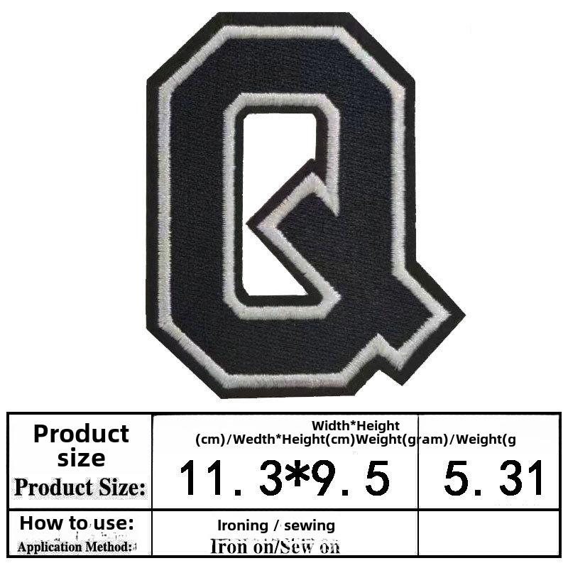 Embroidered Alphabet & Number Jersey Patch Armband Badge