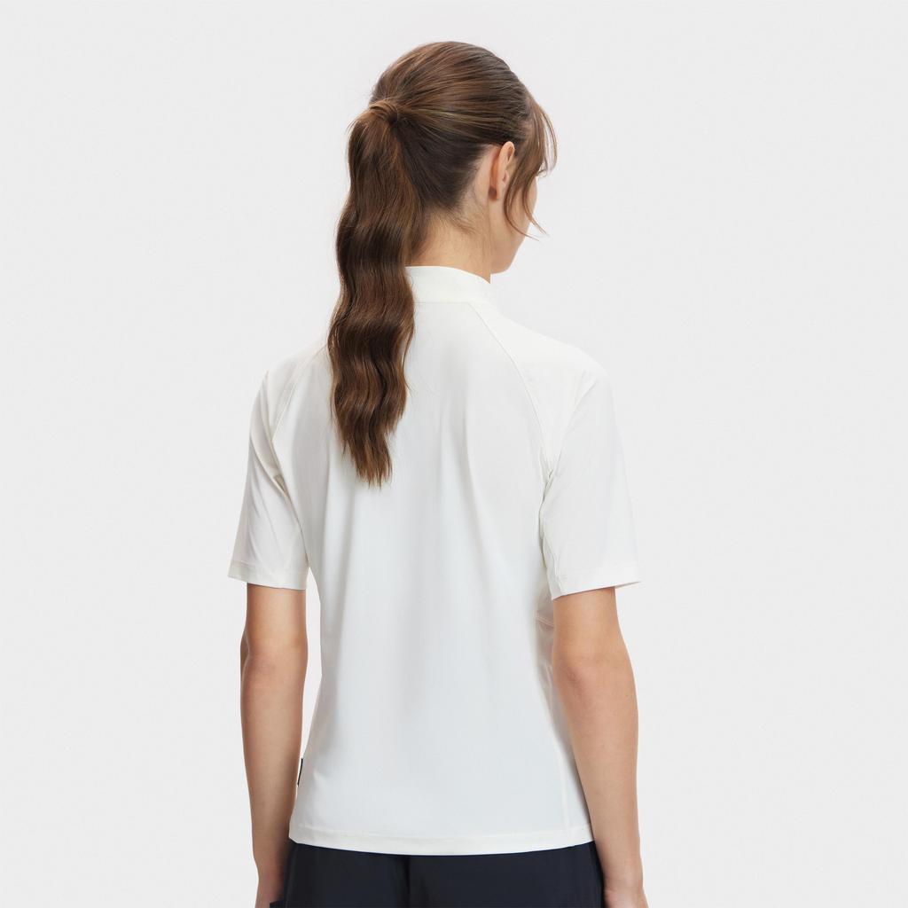 Fila Explore Series Theme Bicycle T-Shirt Women Tops Snow-White A11W427102FWT