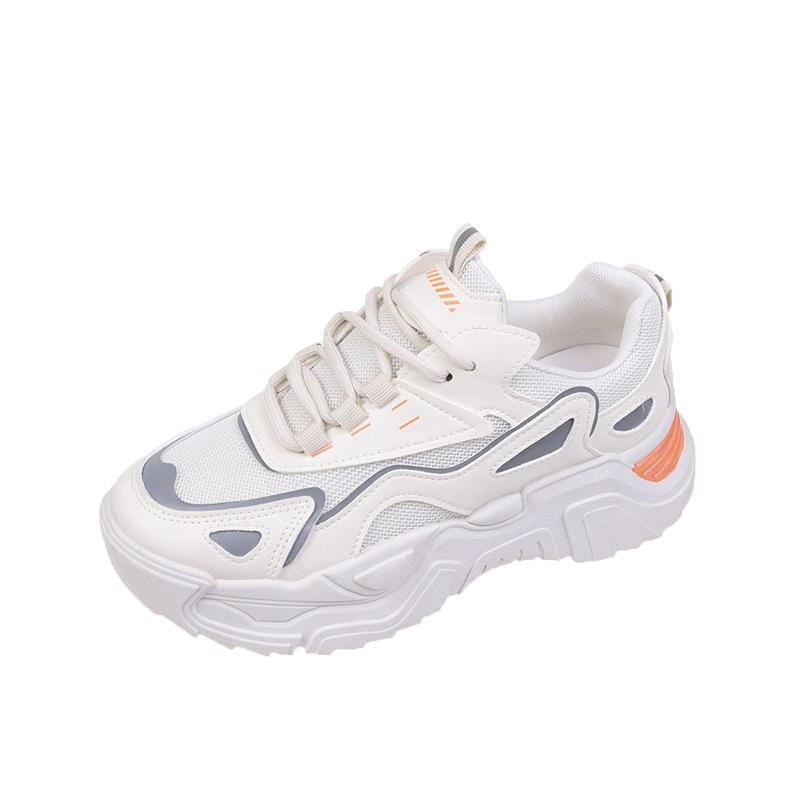 

Женские кроссовки «папины», трендовые, весенне-летние новинки, на толстой подошве, повседневная мода, студенческие, спортивные кроссовки «Сяобай» 40 бежевый