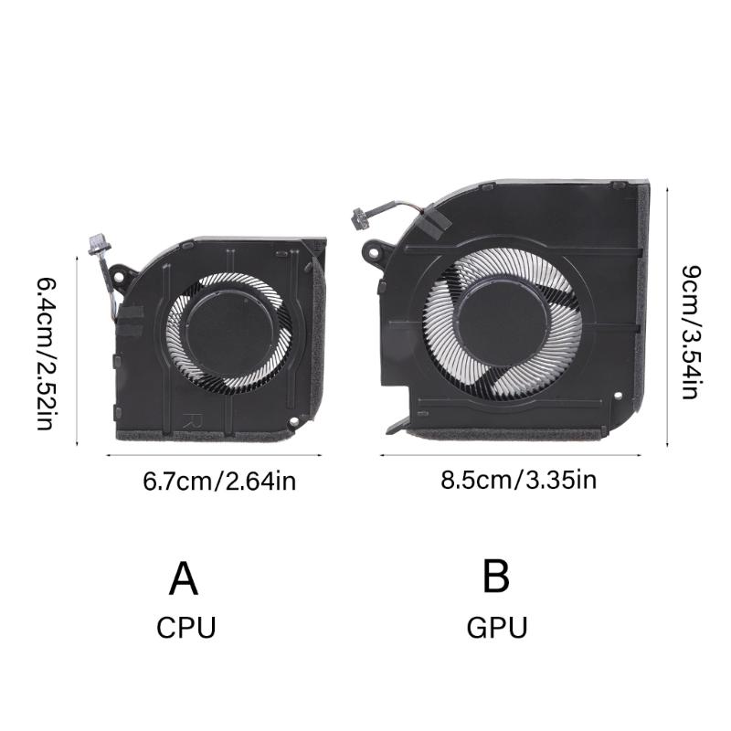 CPU GPU Fan Laptops Cooling Fan DC5V 4Pin 4wires Coolers For 7620 0V7R3C Laptops Part