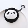 Round Plush Panda Coin Purse Animal Mini Earphone Bag Portable Cartoon Money Bag  Shopping
