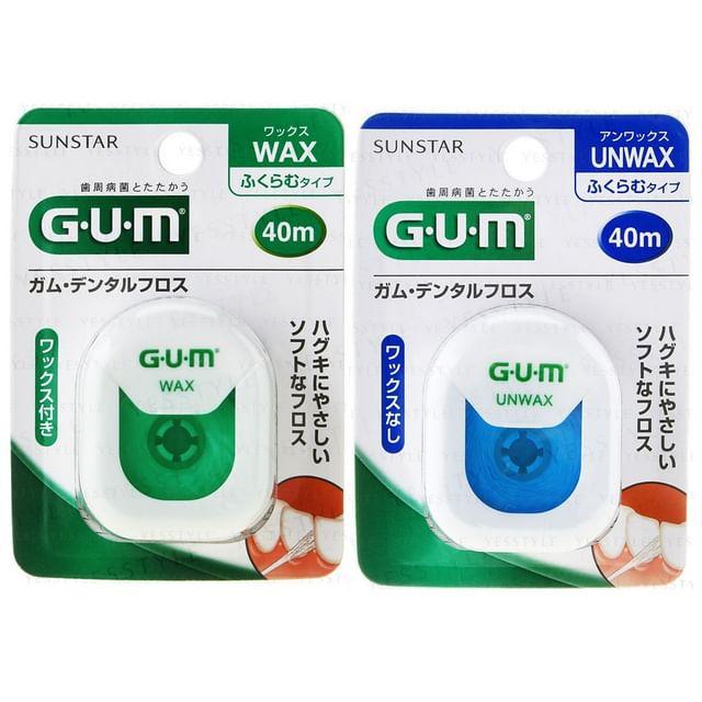 Sunstar - Зубная нить Gum Unwax - 40m