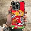 Candy 90s Cartoon Plating Phone Case For Iphone 16 17 Pro Max Air 16E 14 15 Plus 12 13 Mini Anti-Fall Airabag Cover